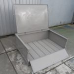 Set – Stahlbehälter H50-MS2 + Stahldeckel, neu-0