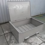 Set – Stahlbehälter H50-MS3 + Stahldeckel, neu-0