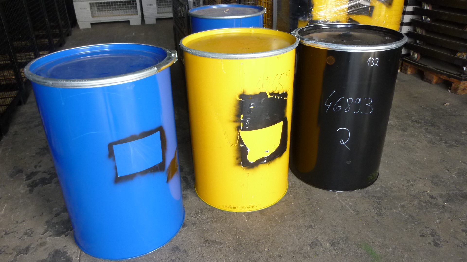 Stahlfässer 200 L, gebraucht-0
