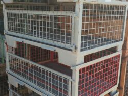 Niedrige Gitterboxen 1200x800x570mm mit ganzer Klappe
