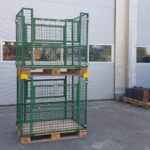 Gitteraufsatzrahmen EUS-H100-GHC, gebraucht – gestapelt mit Stapelecken