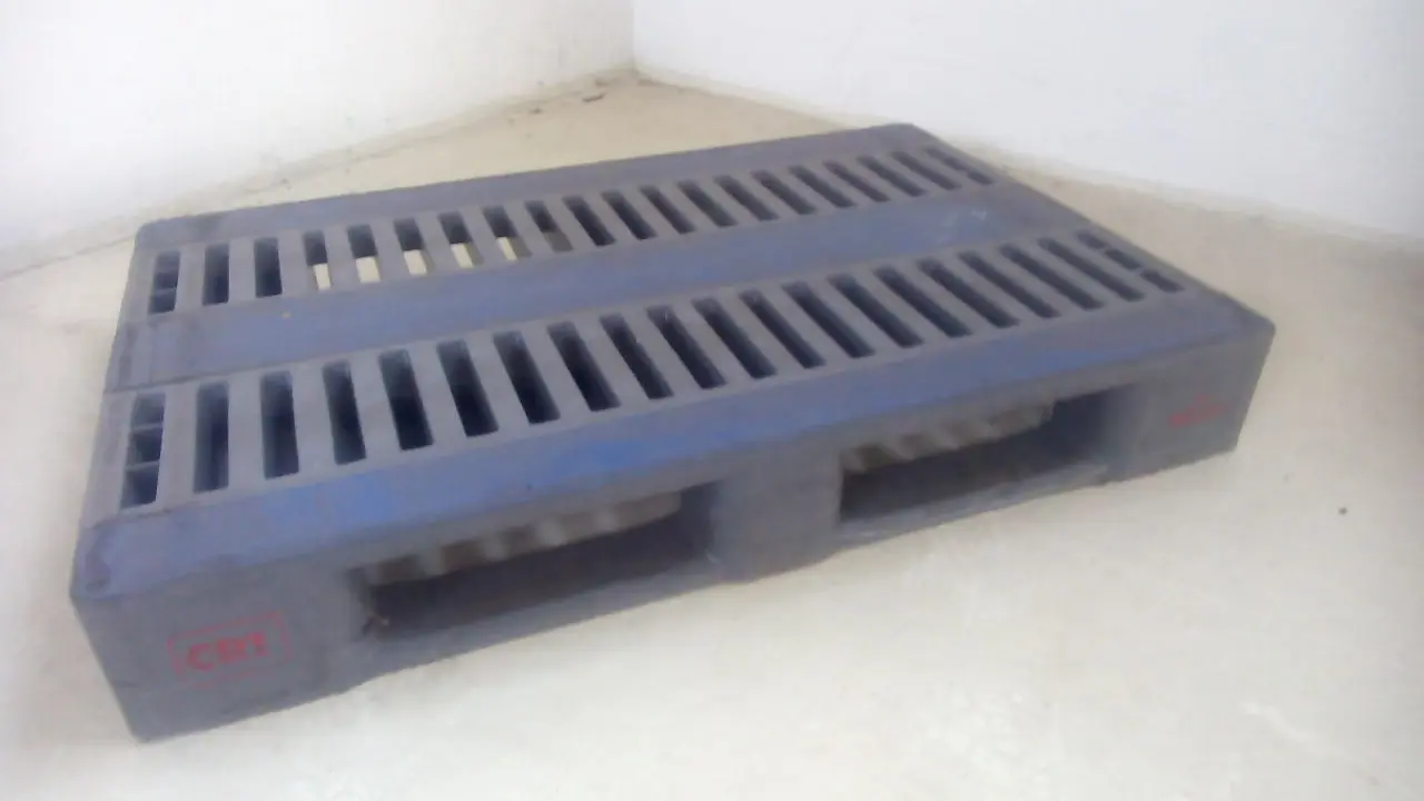 Kunststoffpaletten EUM-CR1, gebraucht – 1200x800x160 mm