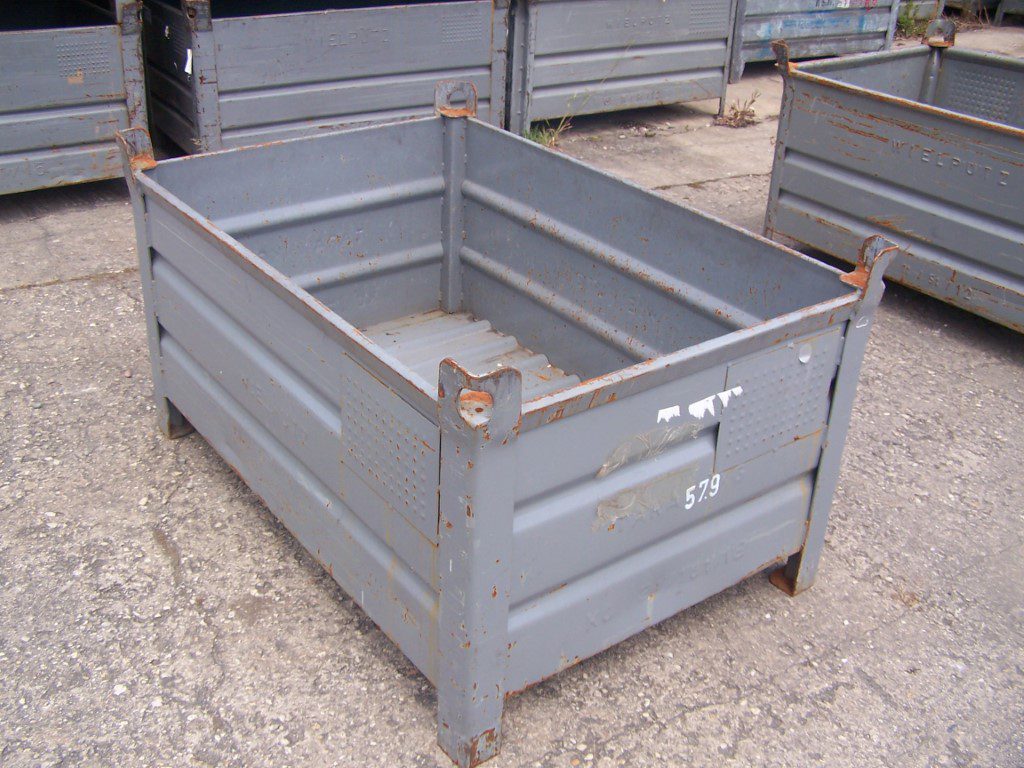 Stahlbehälter TSB-1286, gebraucht – 1200x800x600 mm