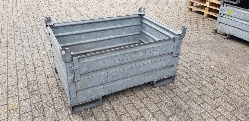 Stahlbehälter TSB-1286k-fvz, gebraucht – 1200x800x600 mm