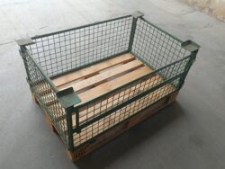 Gitteraufsatzrahmen EUM-H46k, gebraucht - 1200x800x460 mm mit halber Klappe