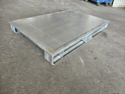 Stahlpalette feuerverzinkt 1200x800 mm, 2 Kufen
