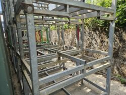 Rungenpaletten 1508, gebraucht - 1500x800x800 mm verzinkt